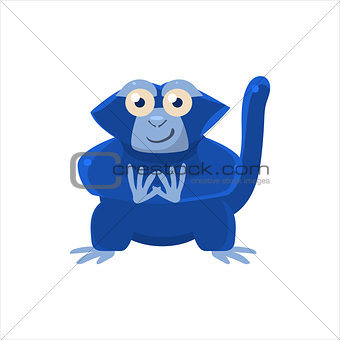 Blue Monkey Sitting