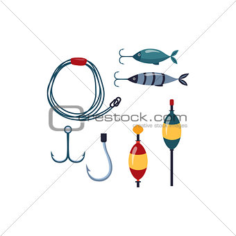 Fishing line, Sopinner And Hooks