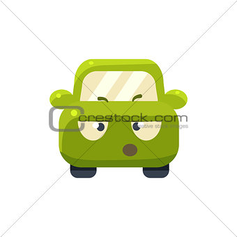 Arguing Green Car Emoji