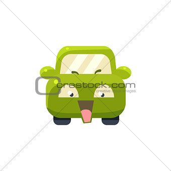 NAughty Green Car Emoji