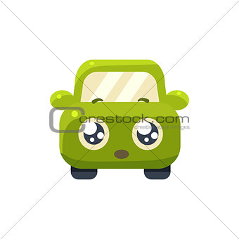 Hopeful Green Car Emoji