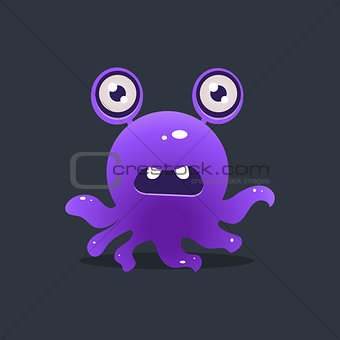 Purple Octopus Alien