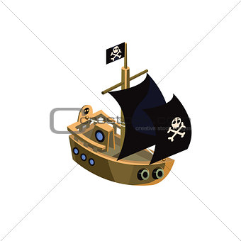 Pirate Ship Toy Icon