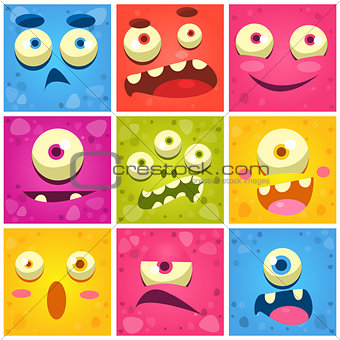 Monster Faces Collection