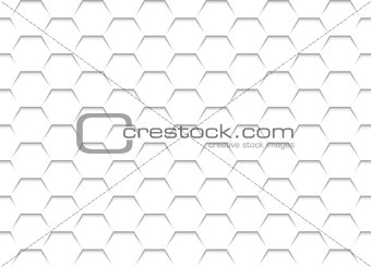 White Honeycomb Grid Texture