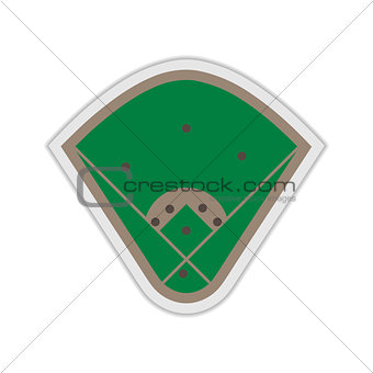 A field for Baseball, vector illustration.