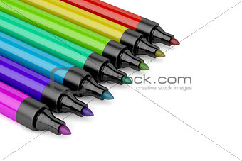 Close-up of colorful markers