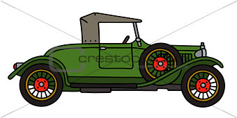 Vintage green roadster
