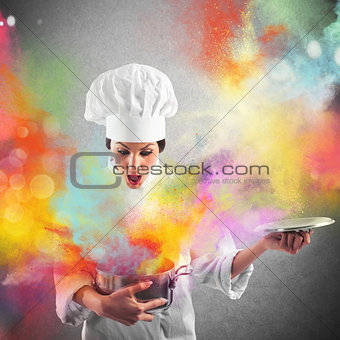 Explosion of colors in the kitchen