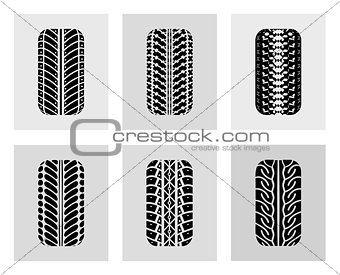 Tires in the front