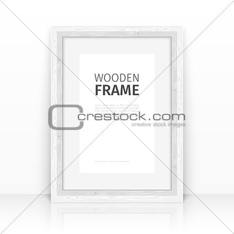 White Frame on a Glossy Surface