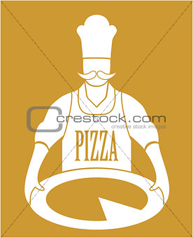 Cook Pizza Vector