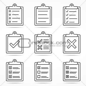Clipboard Icons