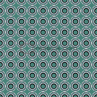 Seamless pattern with abstract circular figures