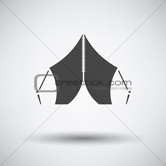 Touristic tent icon