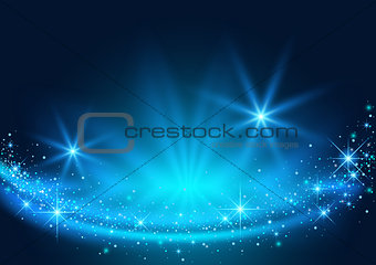 Background with Sparkling Stream Effect