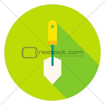 Garden Spade Tool Circle Icon