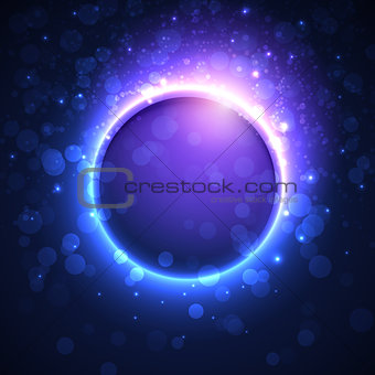 Vector abstract background with transparent sphere