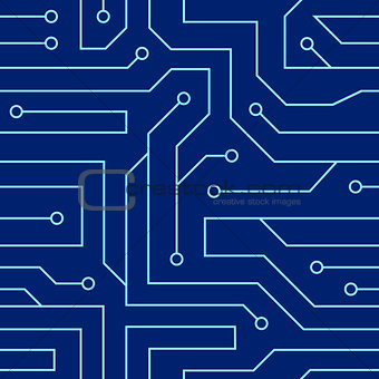 Circuit board seamless pattern