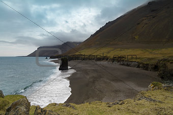 Icelandic shoreline panorama