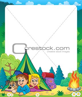 Camping theme frame 2