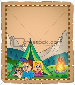 Camping theme parchment 2
