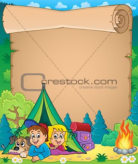 Camping theme parchment 3