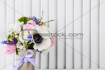 Pastel spring bouquet