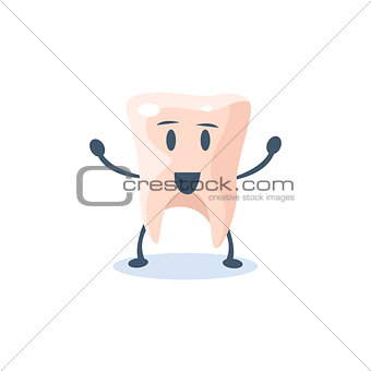 Tooth Primitive Style Cartoon Character