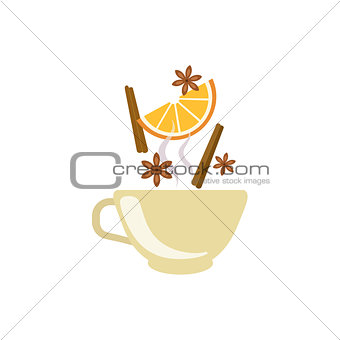 Spiced Tea In Beige Cup