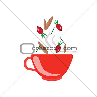 Hibiscus Tea In Red Cup
