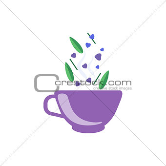 Tea Made With Love  In Purple Cup