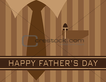 Happy Fathers Day Shirt Tie Illustration