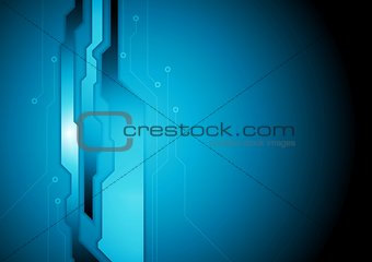 Dark blue abstract technology background