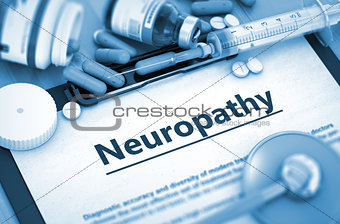 Neuropathy Diagnosis. Medical Concept. Composition of Medicament