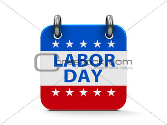 Labor day icon calendar