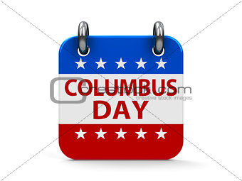 Columbus day icon calendar