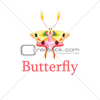 Symbol of a beautiful butterfly 