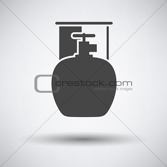 Camping gas container icon