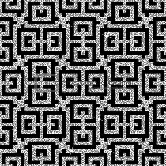 silver oriental swastika pattern