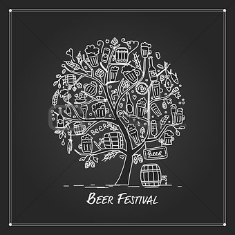 Beer tree, sketch for your design
