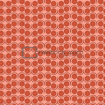 Seamless pattern in coral hues