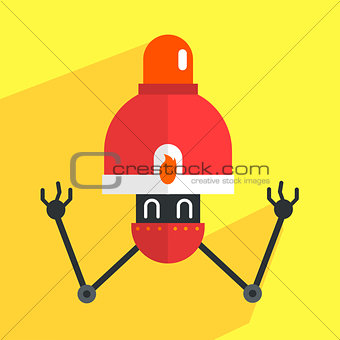 Fire Alarm Robot Character