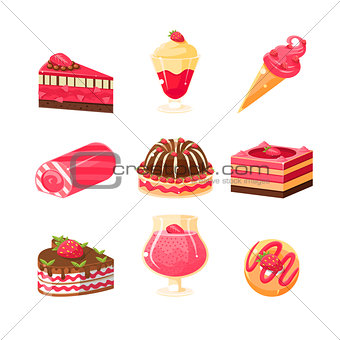 Strawberry Dessert Set
