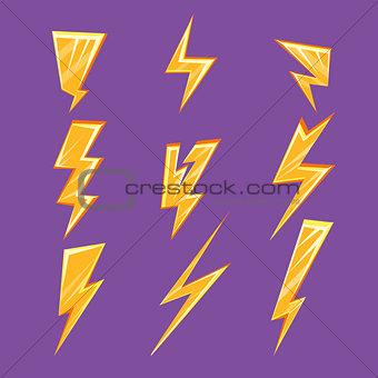 Lightening Bolt Set