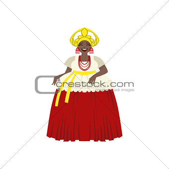 Brazilian Woman In National Costume