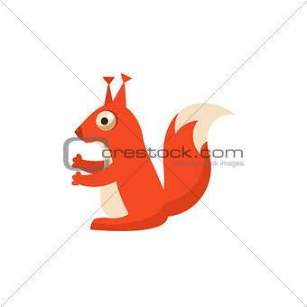 Squirrel Simplified Cute Illustration