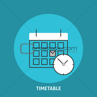 Timetable vector illustration