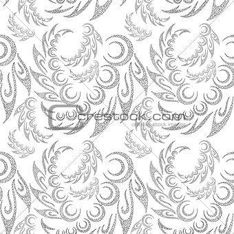 Abstract Contour Seamless Background