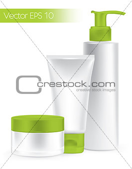 Packaging containers green color